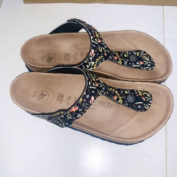 Birkenstock Shoes - Birkenstock Gizeh Womens Vegan Thong Sandal In Flower Size US 8  Regular Fit